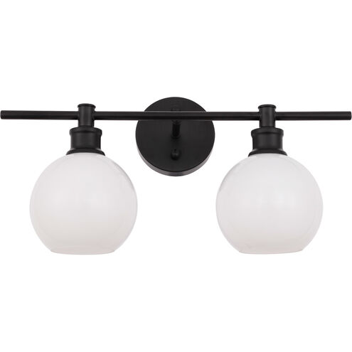 Syracuse 2 Light 19 inch Black Wall sconce Wall Light