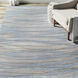Falls 96 X 60 inch Denim/Taupe/Khaki/Ivory/Camel Rugs, Semi-Worsted New Zealand Wool and Viscose