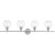 Syracuse 4 Light 38 inch Chrome Wall sconce Wall Light