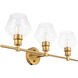 Rochester 3 Light 28 inch Brass Wall sconce Wall Light