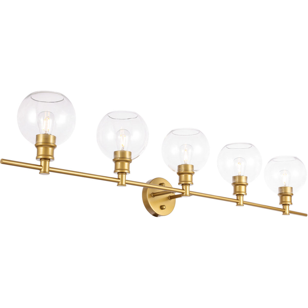 Syracuse 5 Light 47 inch Brass Wall sconce Wall Light