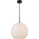 Huntington 1 Light 14 inch Black Pendant Ceiling Light