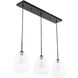 Menallen 3 Light 8 inch Black Pendant Ceiling Light