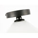 Rochester 1 Light 8 inch Black Flush Mount Ceiling Light