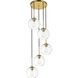 Huntington 5 Light 18 inch Brass Pendant Ceiling Light