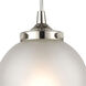 Altoona 1 Light 6 inch Polished Nickel Mini Pendant Ceiling Light