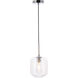 Syracuse 1 Light 7.3 inch Chrome Pendant Ceiling Light