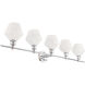 Rochester 5 Light 47 inch Chrome Wall sconce Wall Light