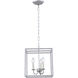 Oyster Bay 3 Light 12 inch Vintage Silver Pendant Ceiling Light