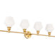 Rochester 4 Light 38 inch Brass Wall sconce Wall Light