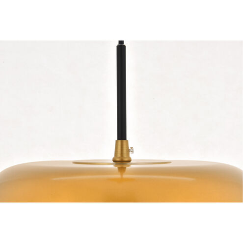 Amity 1 Light 11 inch Satin Gold Pendant Ceiling Light