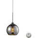 Robinson 1 Light 8 inch Polished Chrome Multi Pendant Ceiling Light, Configurable