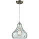 Canonsburg 1 Light 10 inch Satin Nickel Mini Pendant Ceiling Light