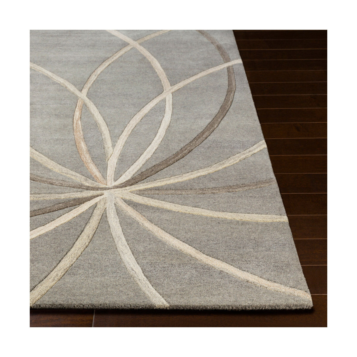 Philadelphia 132 X 96 inch Medium Gray Rug, Rectangle