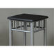 Downingtown Black and Silver Accent Table or Plant Stand