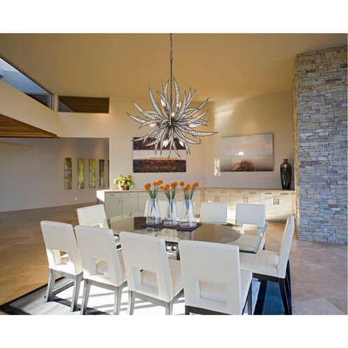 Newark 11 Light 34 inch Dark Graphite Chandelier Ceiling Light