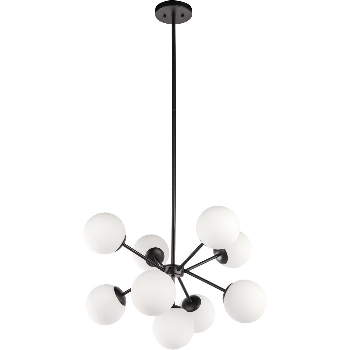 Burnside 9 Light 26 inch Black Pendant Ceiling Light
