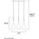 Collier LED 12 inch Polished Chrome Single Pendant Ceiling Light