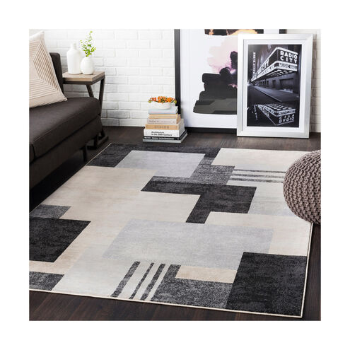 Islip 87 X 63 inch Black/Light Gray/Taupe/Beige/Khaki Rugs, Rectangle