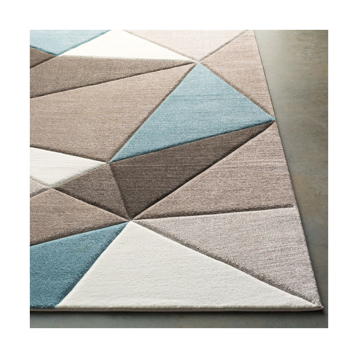 Colonie 91 X 63 inch Taupe Rug, Rectangle