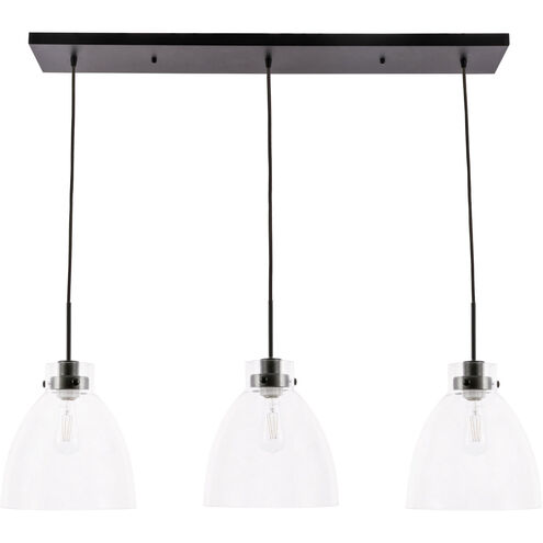 Genesee 3 Light 11 inch Black Pendant Ceiling Light