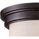 Erie 2 Light 13 inch Oil Rubbed Bronze Flush Mount Ceiling Light