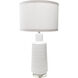 Franklinville 35 inch 100 watt White Table Lamp Portable Light