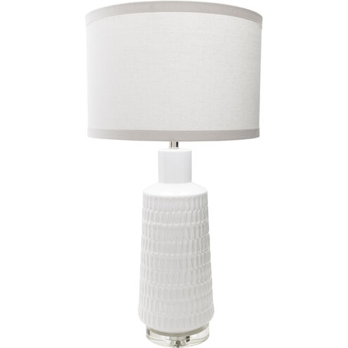 Franklinville 35 inch 100 watt White Table Lamp Portable Light