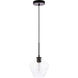 Rochester 1 Light 8 inch Black Pendant Ceiling Light