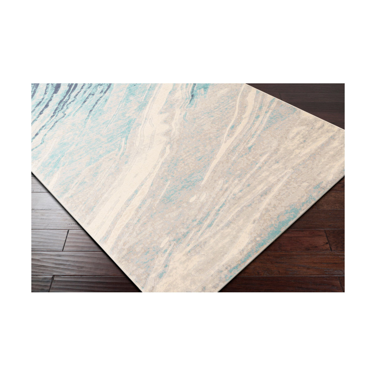 Islip 87 X 63 inch Aqua/Light Gray/Taupe/Beige/Khaki Rugs