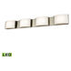 Manlius LED 34.5 inch Satin Nickel Vanity Light Wall Light