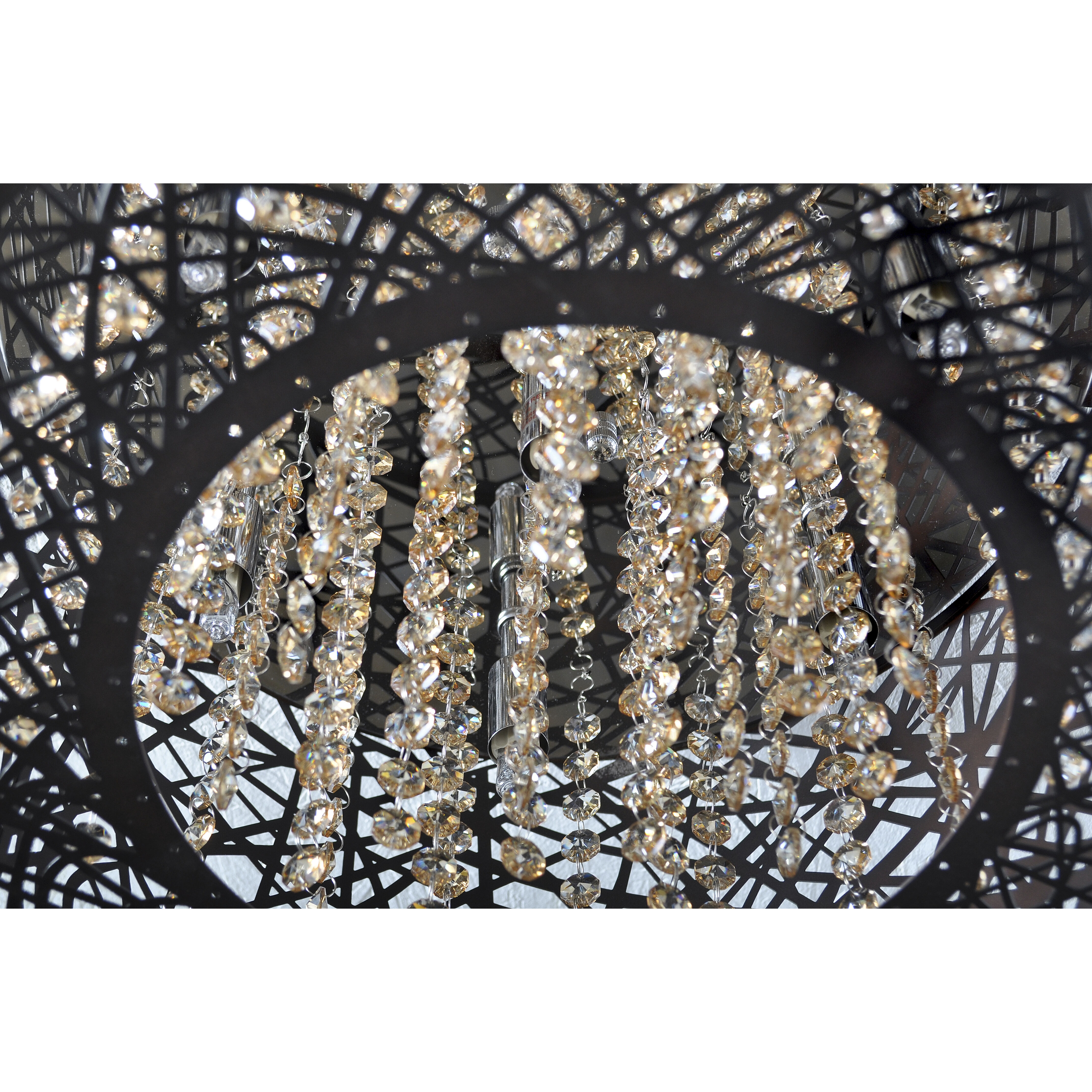 Troy 7 Light 15.75 inch Bronze Flush Mount Ceiling Light