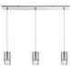 Scott 3 Light 36 inch Polished Chrome Multi Pendant Ceiling Light, Configurable