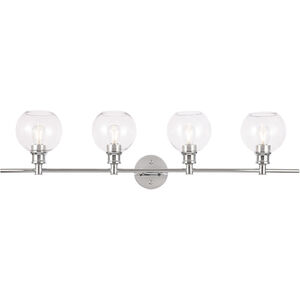 Syracuse 4 Light 38 inch Chrome Wall sconce Wall Light