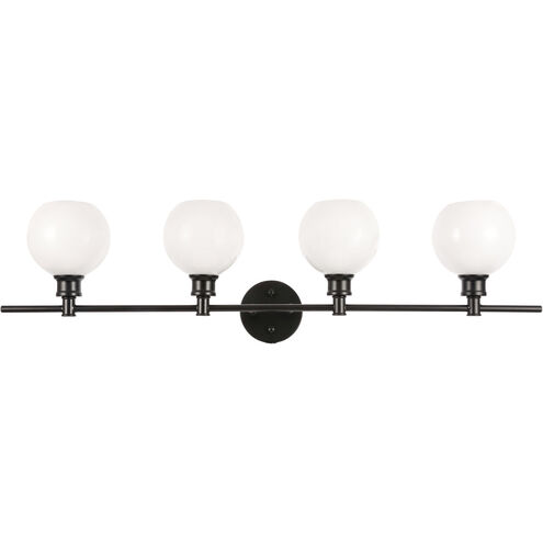 Syracuse 4 Light 38 inch Black Wall sconce Wall Light