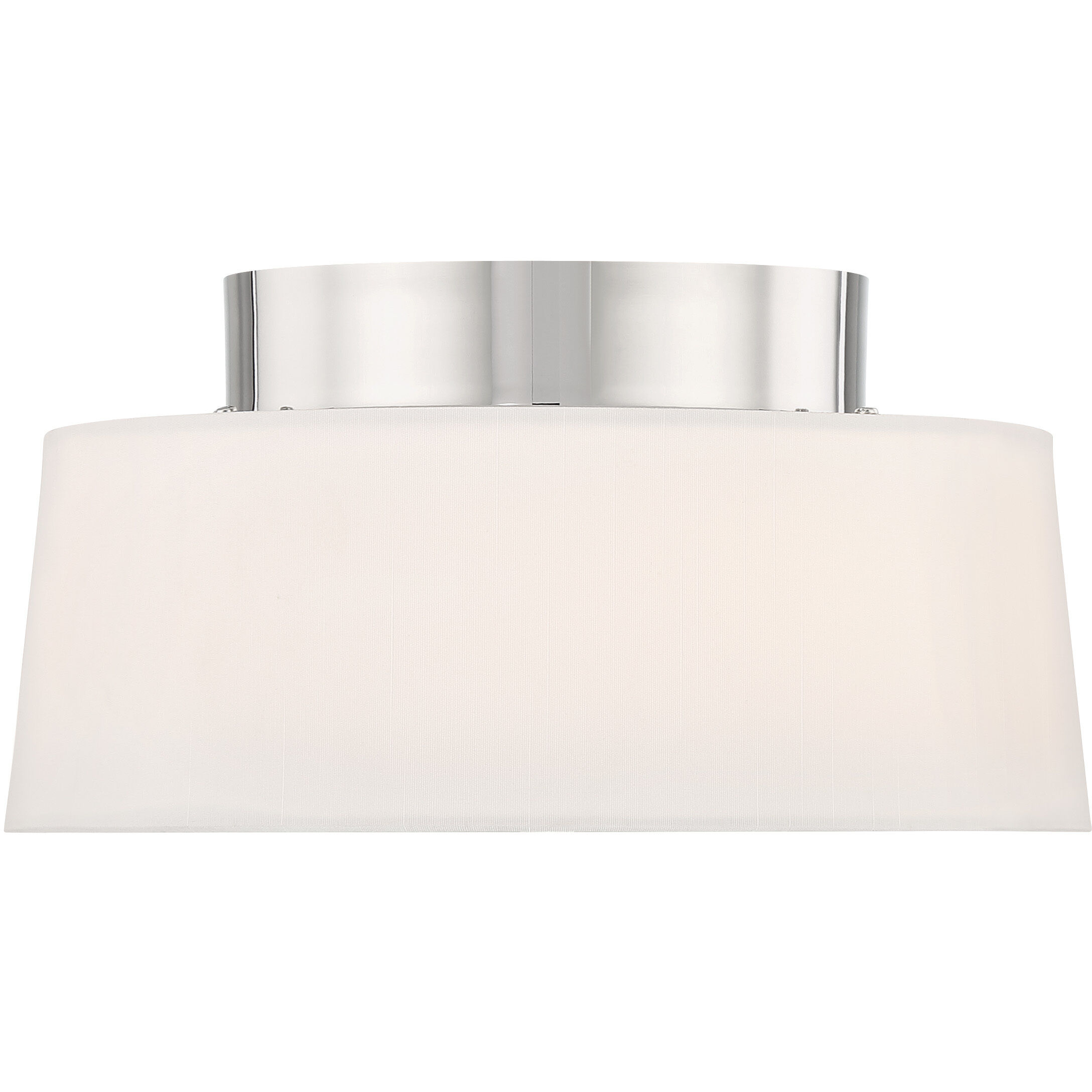 Stevens 2 Light 12 inch Polished Nickel Semi Flush Ceiling Light