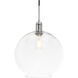 Rensselaer 1 Light 13 inch Chrome Pendant Ceiling Light