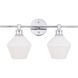 Rochester 2 Light 19 inch Chrome Wall sconce Wall Light