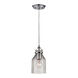 Union 1 Light 5 inch Polished Chrome Mini Pendant Ceiling Light