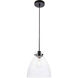 Genesee 1 Light 11 inch Black Pendant Ceiling Light