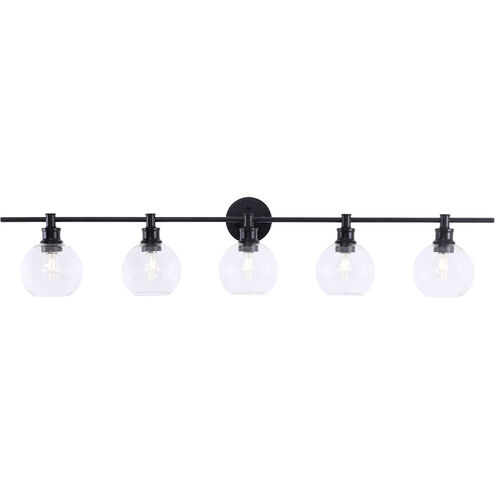 Syracuse 5 Light 47 inch Black Wall sconce Wall Light