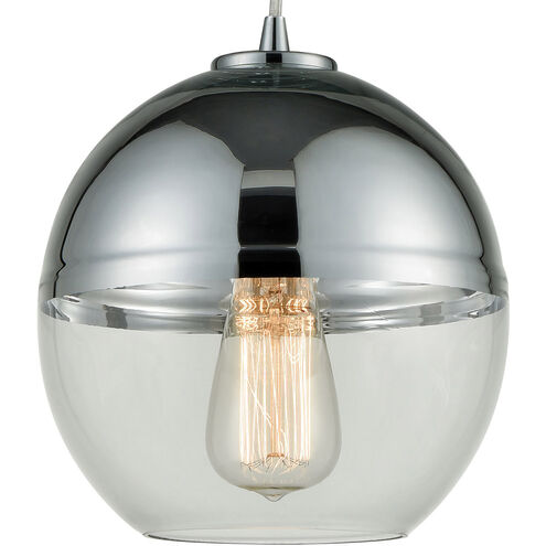 Kingsbury 1 Light 8 inch Polished Chrome with Chrome and Clear Mini Pendant Ceiling Light