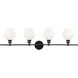 Rochester 4 Light 38 inch Black Wall sconce Wall Light