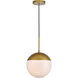 Oyster Bay 1 Light 10 inch Brass Pendant Ceiling Light