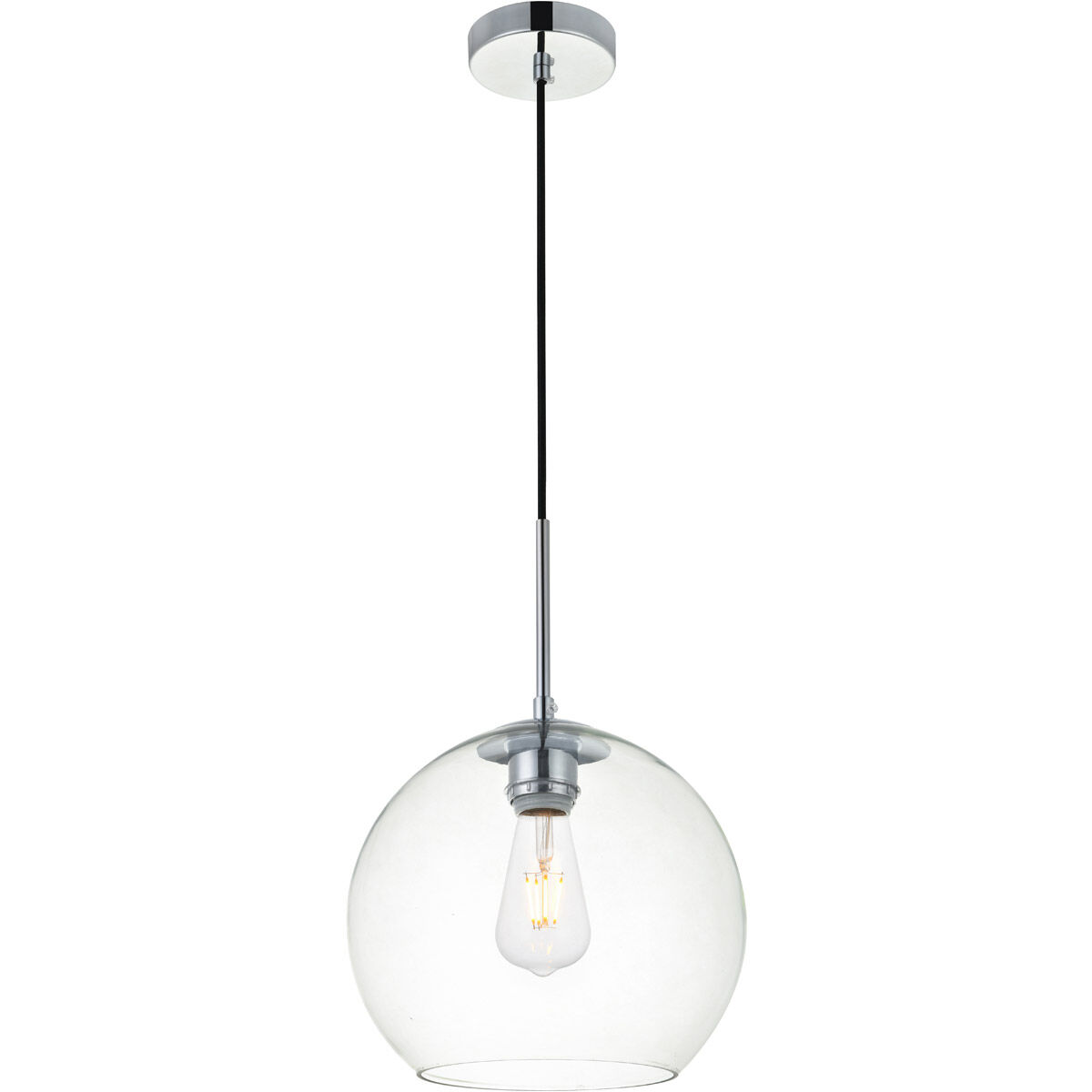 Huntington 1 Light 9.8 inch Chrome Pendant Ceiling Light