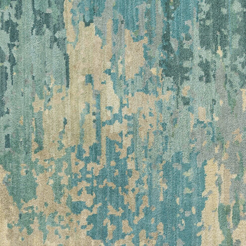 Windsor 36 X 24 inch Teal Rug, Rectangle