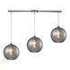 Poughkeepsie 3 Light 36 inch Polished Chrome Multi Pendant Ceiling Light, Configurable