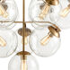 Croton 10 Light 36 inch Satin Brass Chandelier Ceiling Light