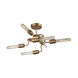 Jervis 6 Light 16 inch Matte Gold Semi Flush Mount Ceiling Light