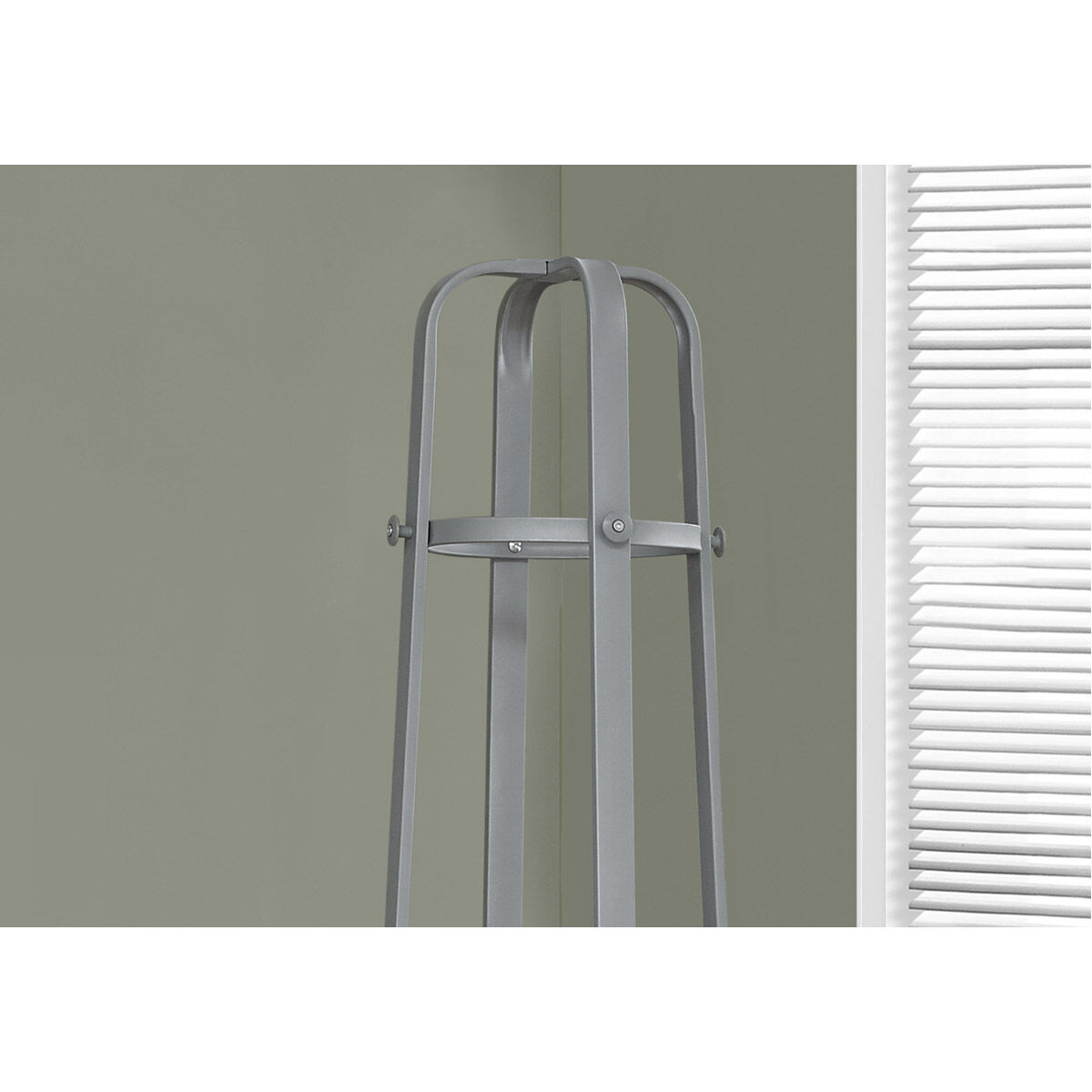 Auburn 72 inch Silver Coat Rack